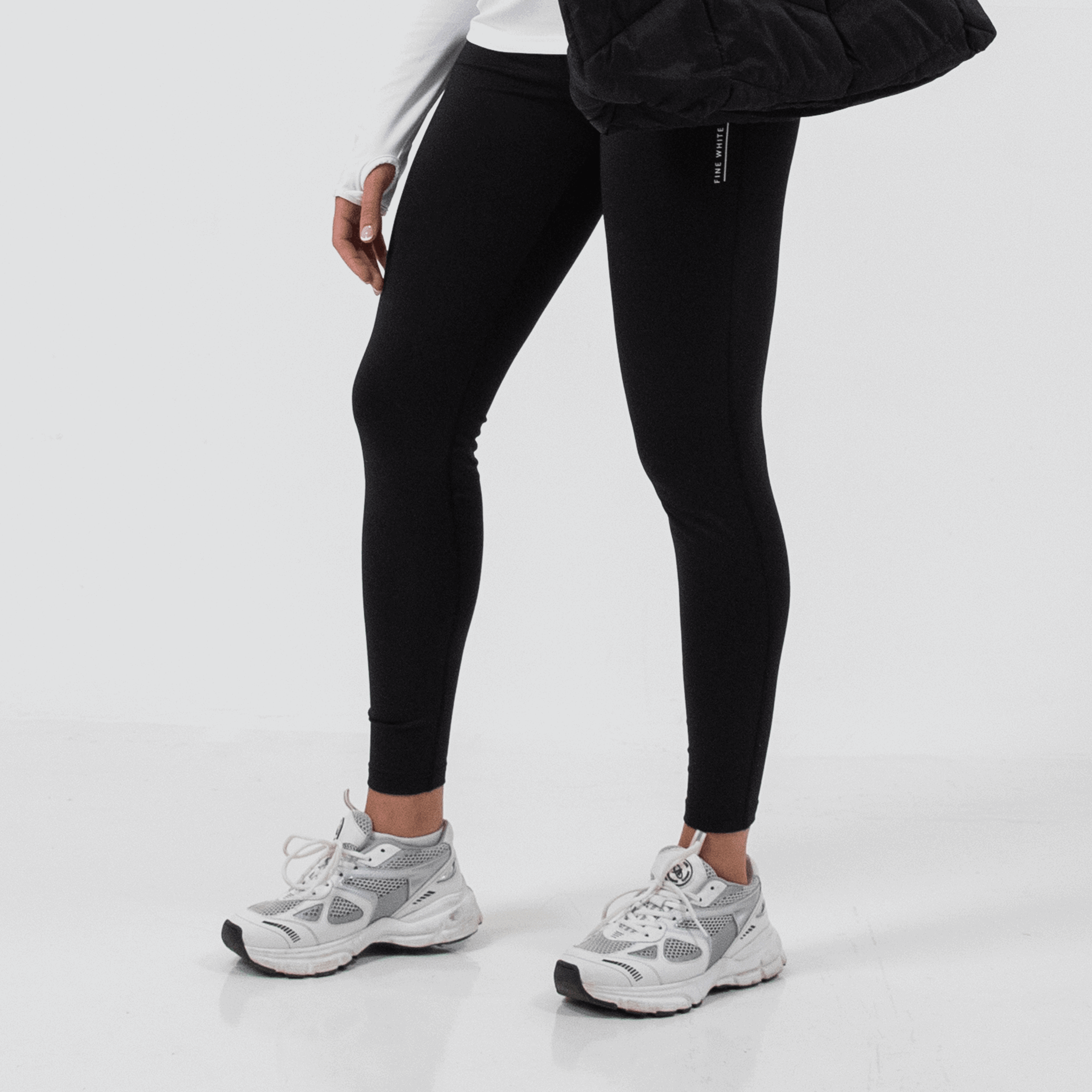 Women's Asteroid Gym Leggings - Fine White Line