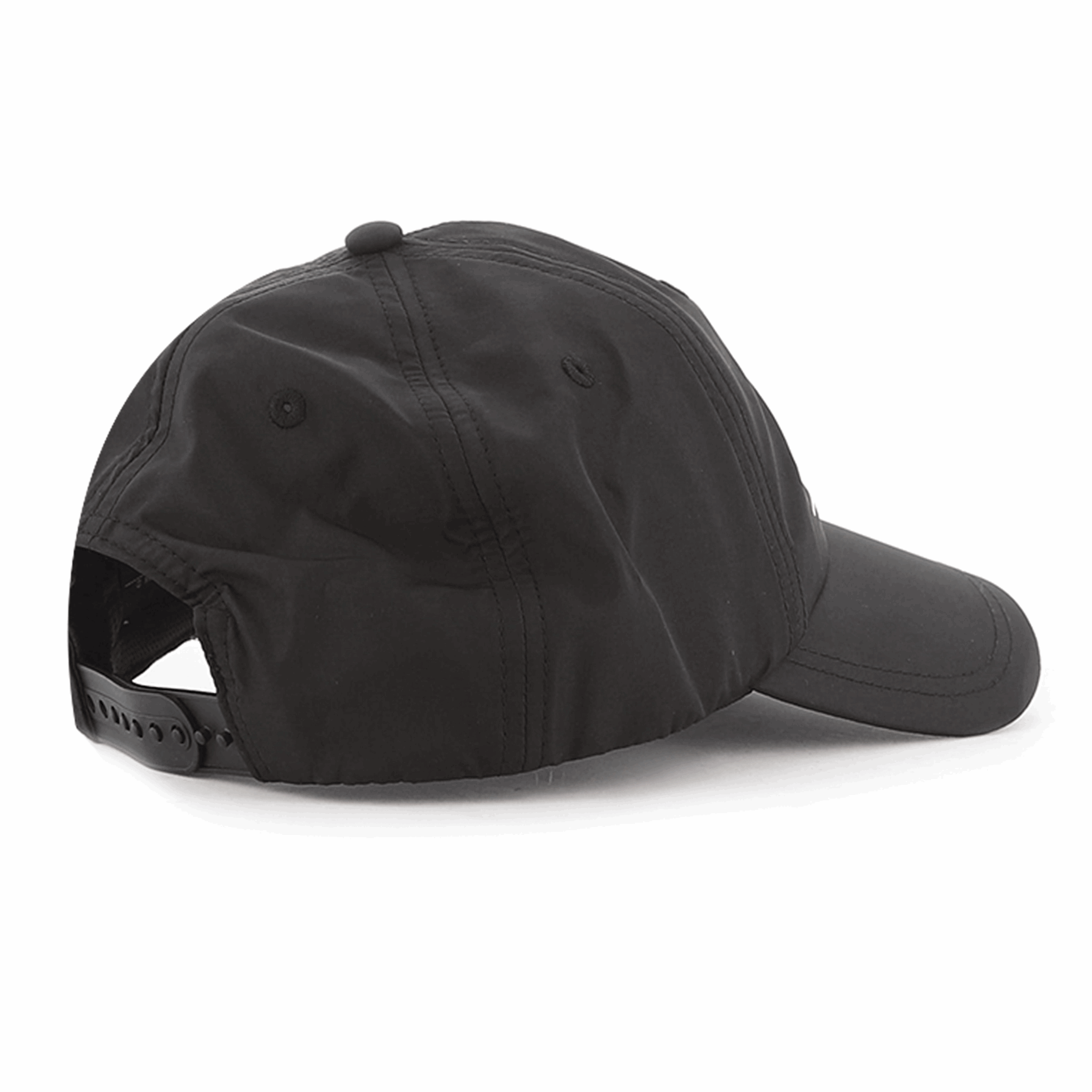 Unisex Continuum Black Cap - Fine White Line