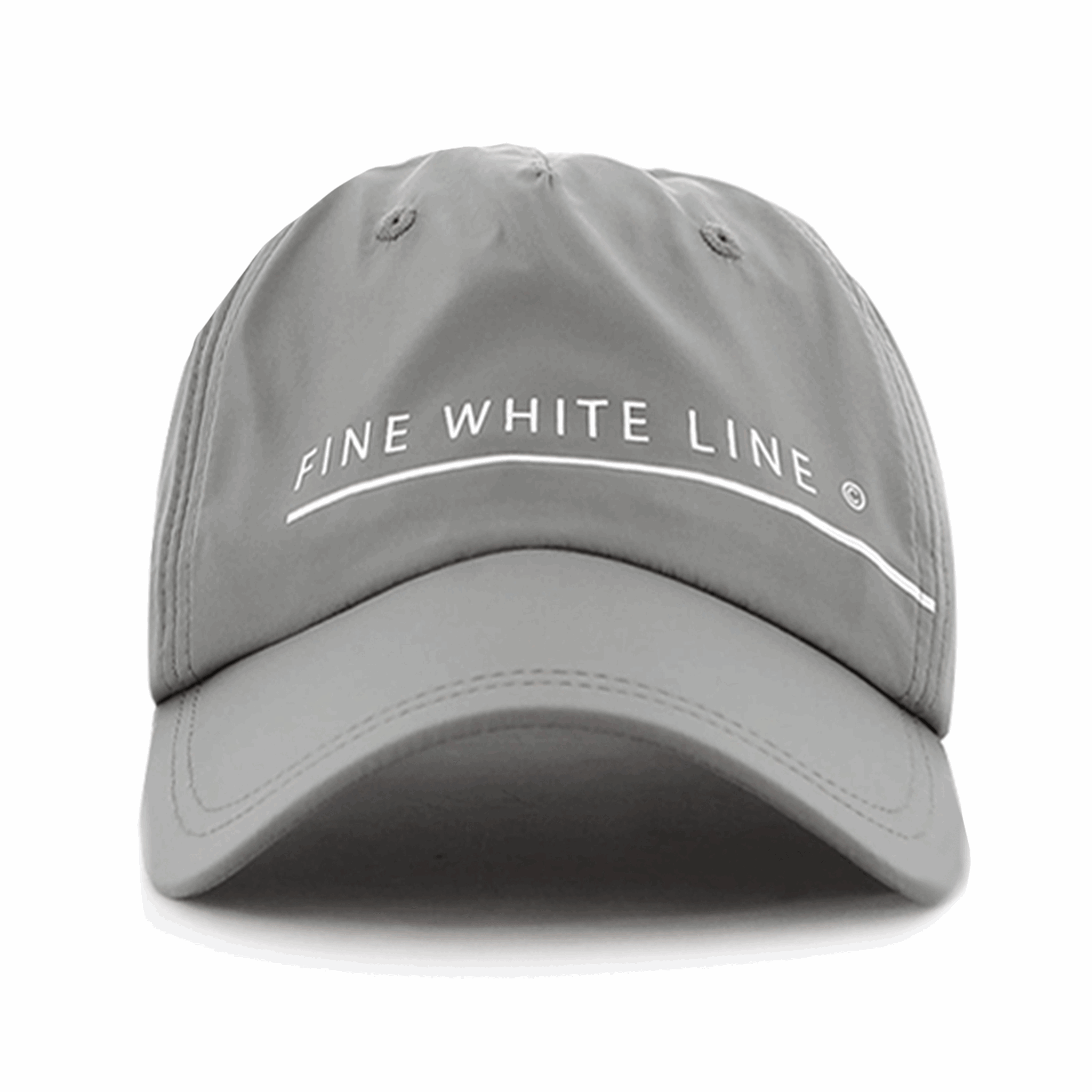 Unisex Continuum Grey Cap - Fine White Line