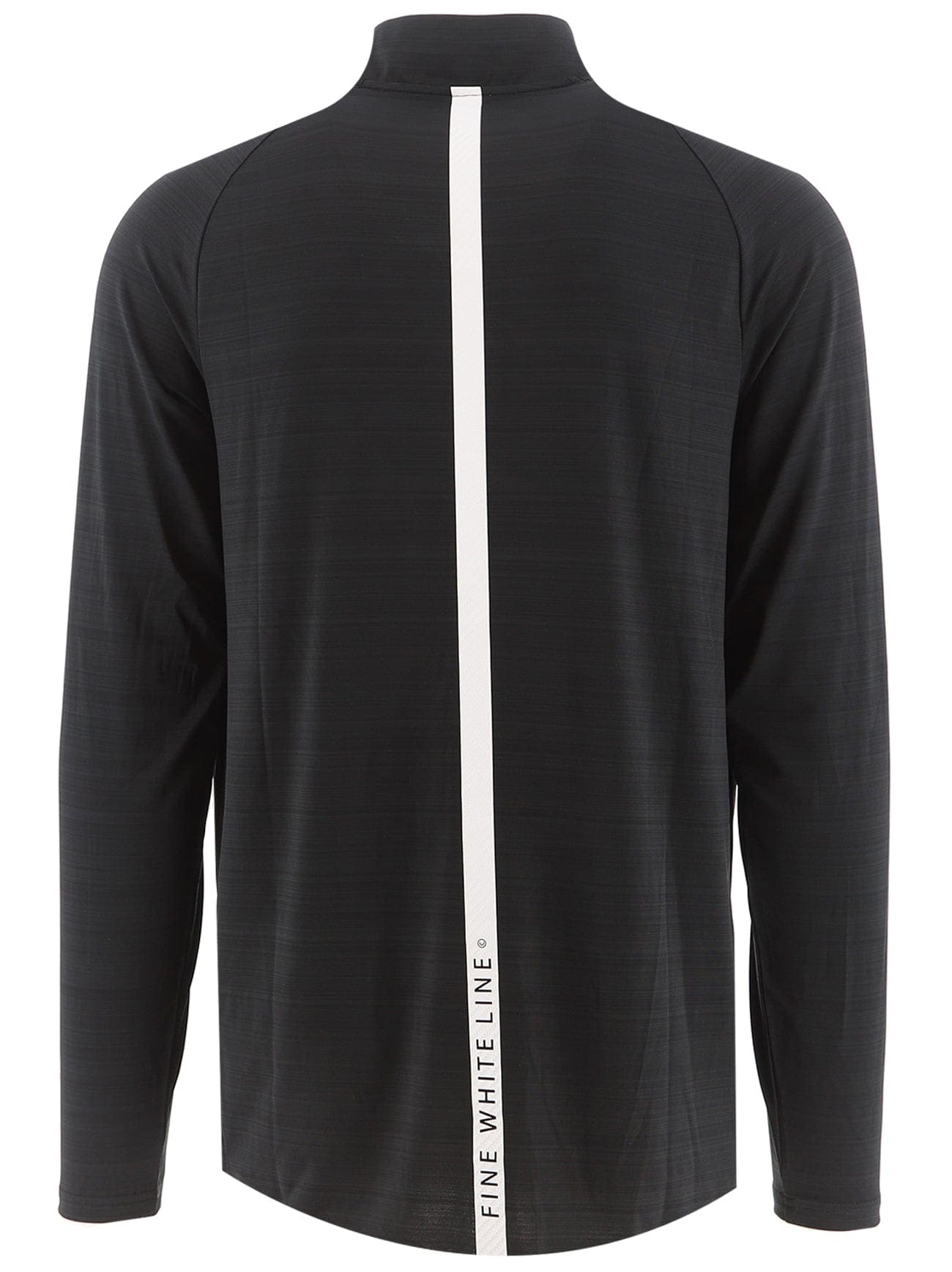 Men's Comet Black 1/4 Zip Jacket - Fine White Line